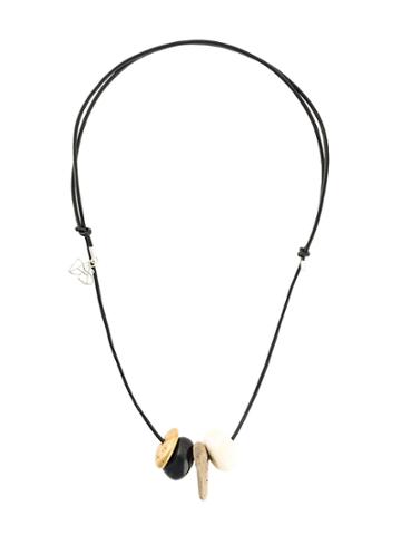 Regina Dabdab Cord Necklace - Black