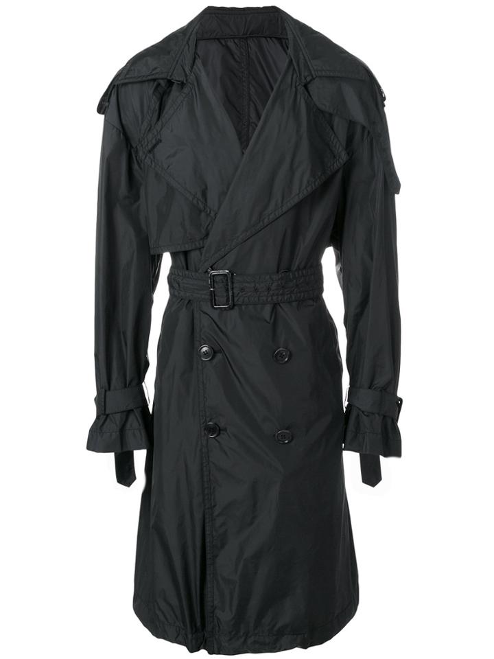 Juun.j Printed Back Trench - Black