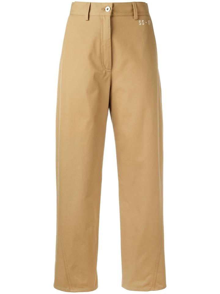 Hache Straight Trousers - Nude & Neutrals