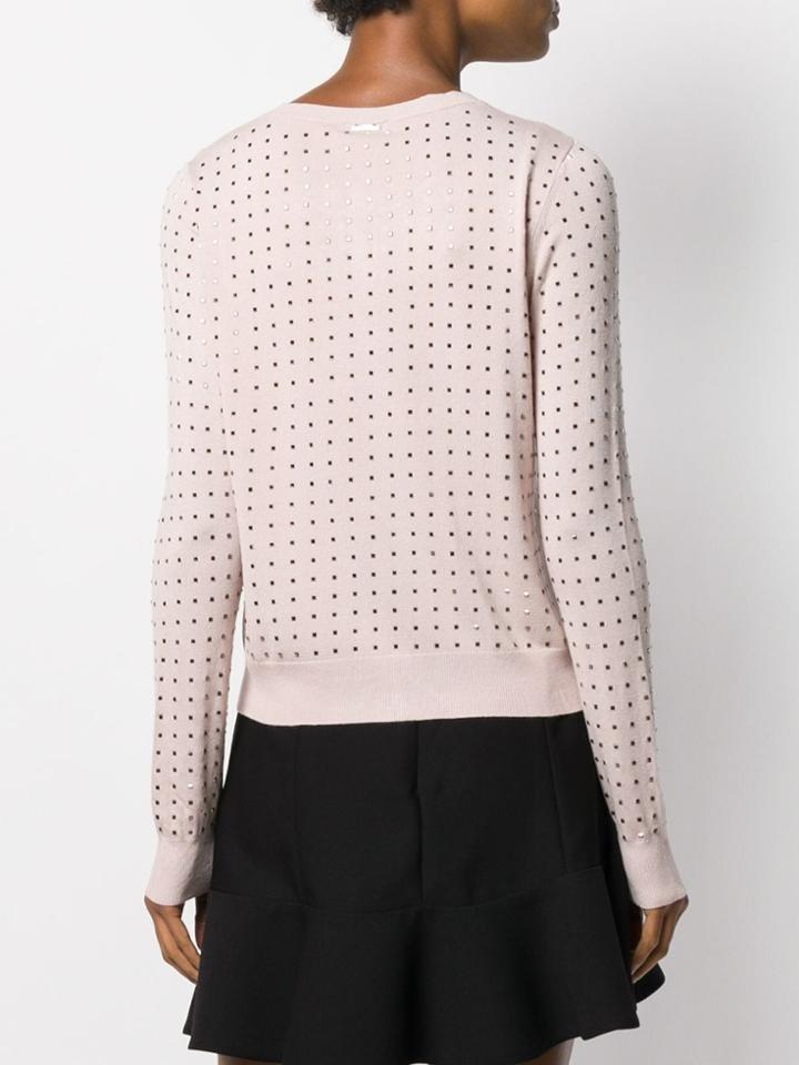 Liu Jo Stud Detail Cardigan - Pink