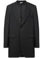 Comme Des Garçons Homme Plus Longline Plain Blazer - Black