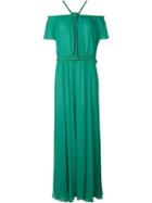 Jay Ahr Rope Detail Evening Dress, Women's, Size: 38, Green, Silk/nylon