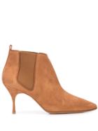 Manolo Blahnik Heeled Ankle Boots - Brown