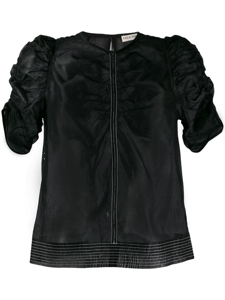Ulla Johnson Ruched T-shirt - Black