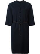 Humanoid 'gio' Shirt Dress, Women's, Size: Medium, Blue, Cotton/leather