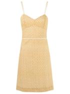 Talie Nk Shift Dress, Women's, Size: 36, Yellow/orange, Cotton