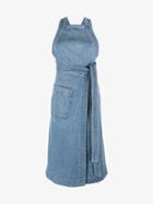 Stella Mccartney Denim Wrap Dress, Women's, Size: 40, Blue, Cotton/spandex/elastane