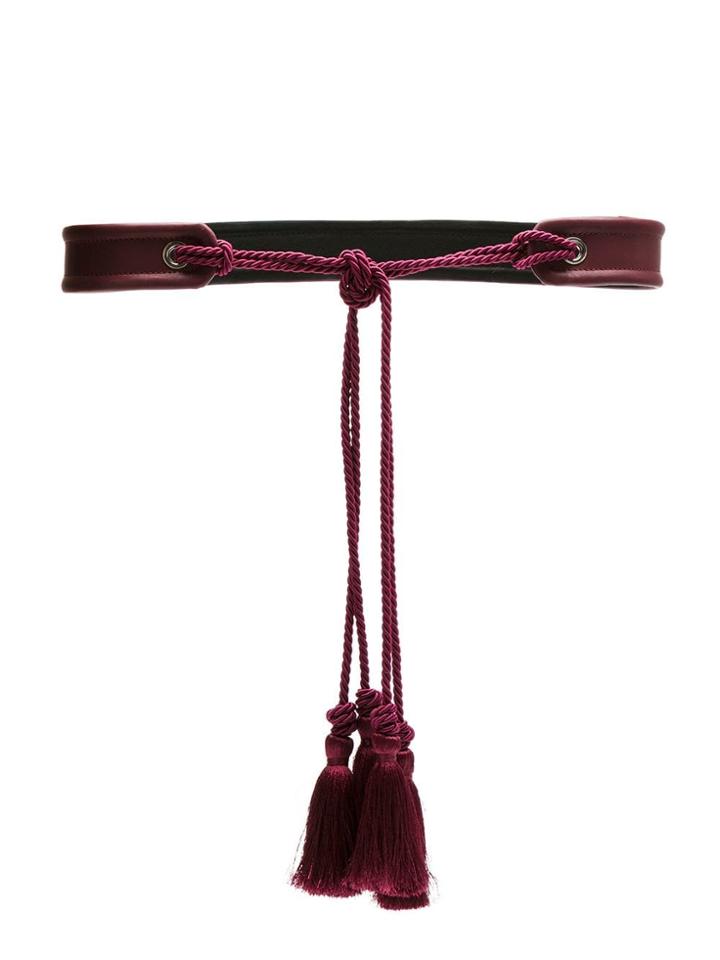 Olympiah Leather Belt - Red