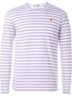 Comme Des Garçons Play Striped Sweatshirt