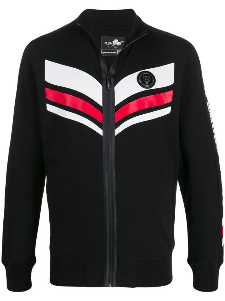 Plein Sport Striped Track Jacket - Black