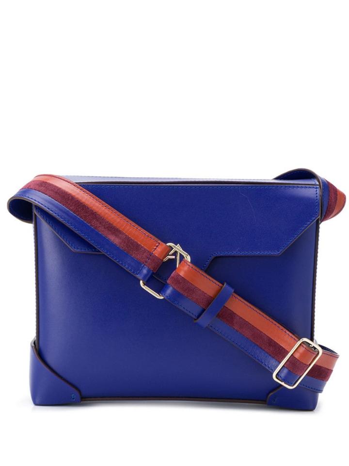 Manu Atelier Bold Cross Body Bag - Blue