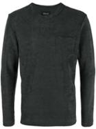 Howlin' Towelling Pocket Jumper, Men's, Size: Large, Grey, Cotton/polyester
