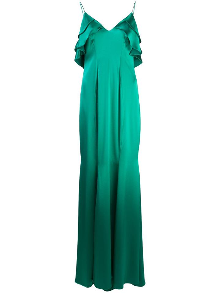 Zac Zac Posen Layered Ruffle Dress - Green