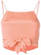 Racil Tie Waist Crop Top - Pink & Purple