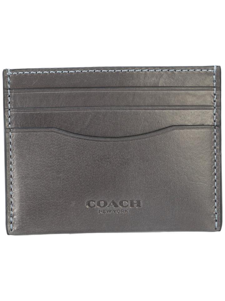 Coach Card Case - Grey
