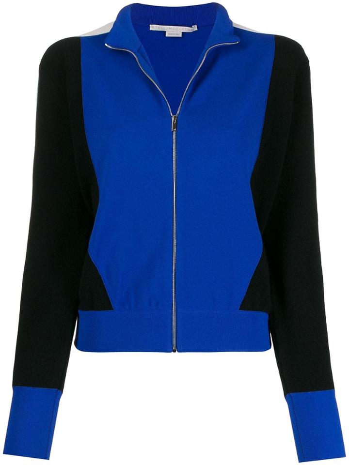 Stella Mccartney Colour Block Zipped Cardigan - Black
