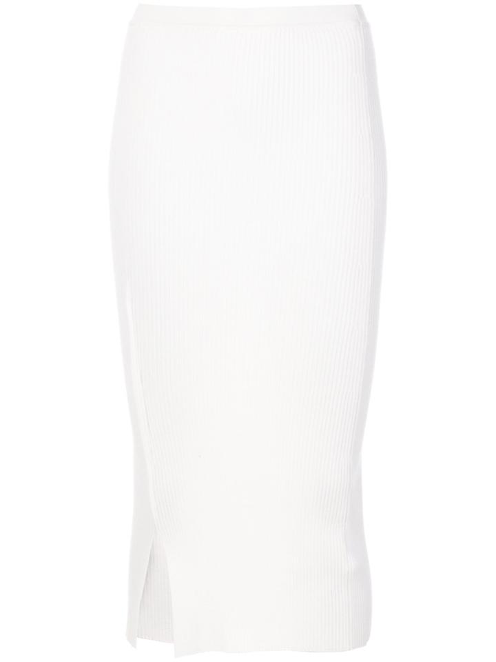 Victoria Beckham Knitted Skirt - White