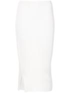 Victoria Beckham Knitted Skirt - White