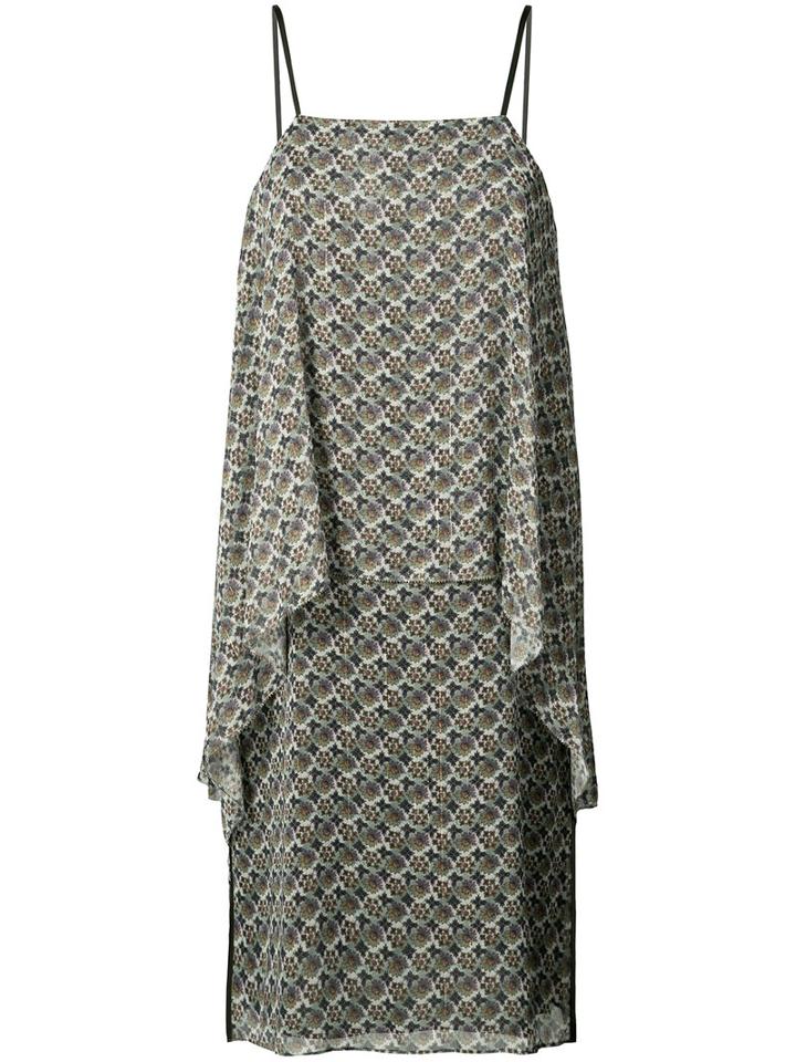 Elizabeth And James - Printed Draped Dress - Women - Silk - 2, Silk