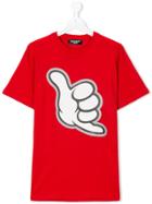 Neil Barrett Kids Teen Graphic Print T-shirt - Red