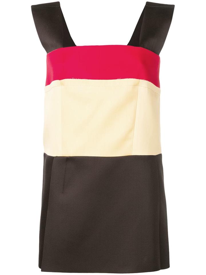 Marni Colourblock Sleeveless Top - Brown