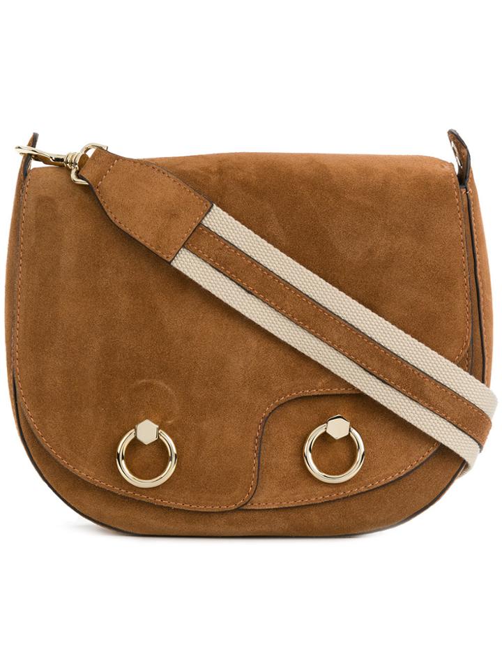 Tila March Stripe Strap Linda Besace Bag - Brown