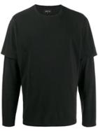 Andrea Ya'aqov Layered Plain Sweatshirt - Black
