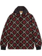Gucci Macro Gg Diamond Wool Jacket - Black