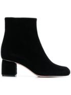 Red Valentino Block Heel Ankle Boots - Black