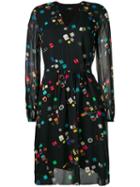 Ps Paul Smith 'jewellery' Print Dress - Black