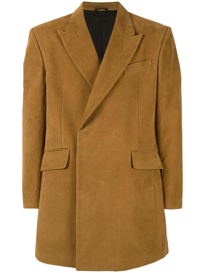 Raf Simons Double-breasted Coat - Brown