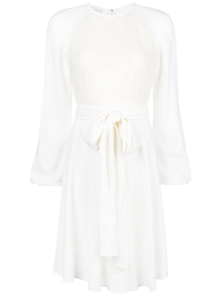 Giambattista Valli Flared Flaunty Dress - White
