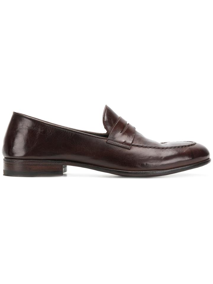 Alberto Fasciani Classic Slip-on Loafers - Brown