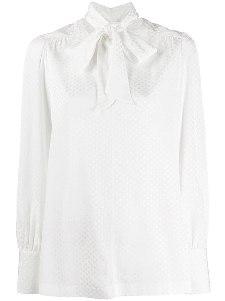 Tommy Hilfiger Tie Fastening Blouse - White