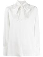Tommy Hilfiger Tie Fastening Blouse - White