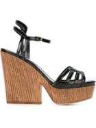 Sergio Rossi Varnished Effect Sandals
