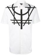 Les Hommes Urban - Geometric Print Shirt - Men - Cotton/spandex/elastane - Xl, White, Cotton/spandex/elastane