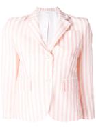 Thom Browne Wide Stripe Raw-edge Sport Coat - Pink