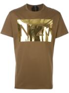 No21 Logo Print T-shirt, Men's, Size: Xl, Brown, Cotton