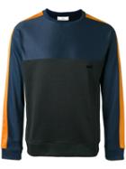 Ami Alexandre Mattiussi Crew Neck Sweatshirt, Men's, Size: Xl, Blue, Cotton/polyester