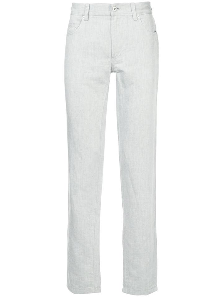 D'urban Plain Straight Trousers - Grey