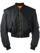 Balenciaga Bomber Jacket, Men's, Size: Small, Black, Nylon/cupro