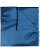 Études Papier Poster Scarf - Blue