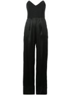 Fleur Du Mal Corset Jumpsuit - Black