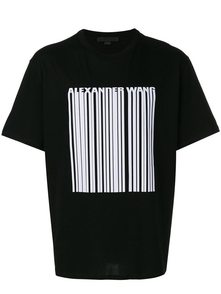 Alexander Wang - Welded Barcode T-shirt - Men - Cotton - M, Black, Cotton