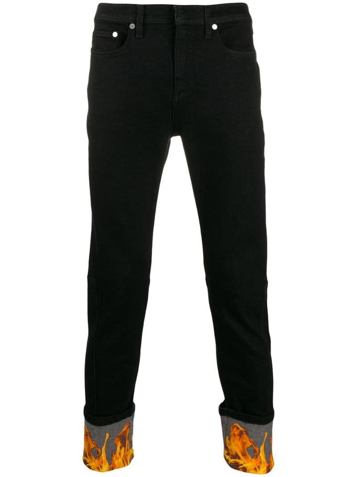 Neil Barrett Flame Jeans - Black