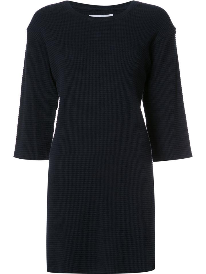 The Squad Waffle Effect Dress, Women's, Size: Small, Blue, Cotton