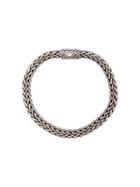 John Hardy Silver Classic Chain Flat Chain Bracelet - Metallic