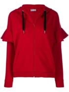 Red Valentino Love You Zip-up Hoodie - L58 Red