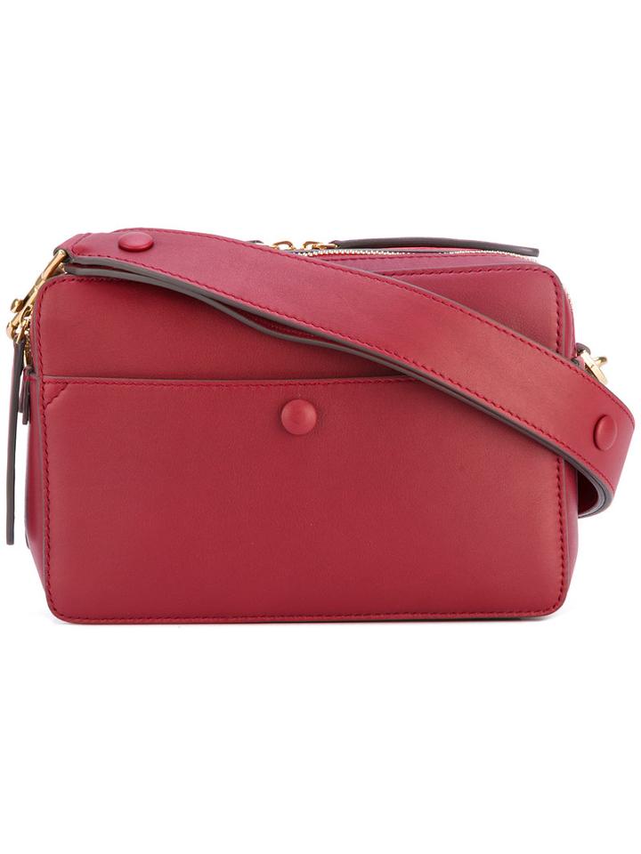 Anya Hindmarch - 'the Stack' Crossbody Bag - Women - Leather/suede - One Size, Red, Leather/suede
